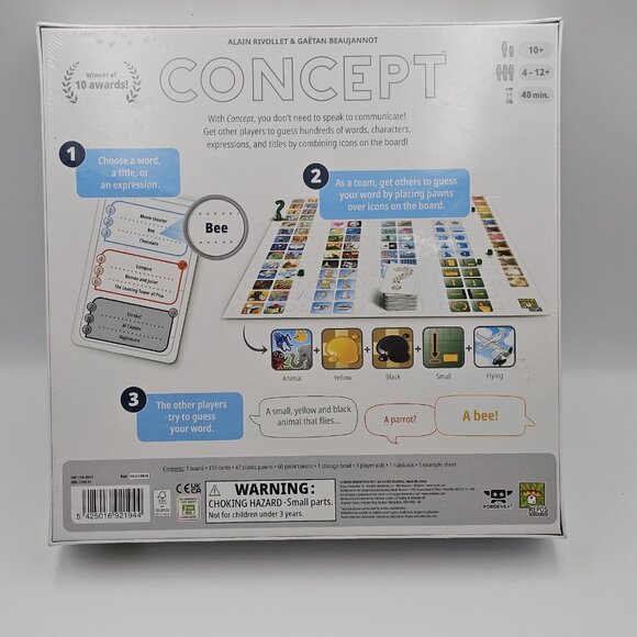 Concept Board Game by Alain Rivollet 2013 Repos Production New - Sealed - Picture 5 of 7